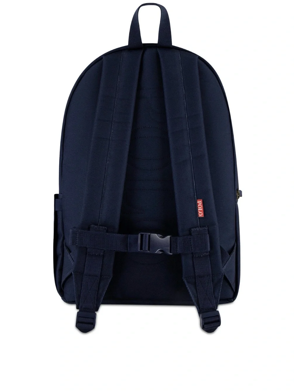 New Authentic Polo Ralph Lauren Blue Navy Bear Backpack Boys 17in Bottle Pocket